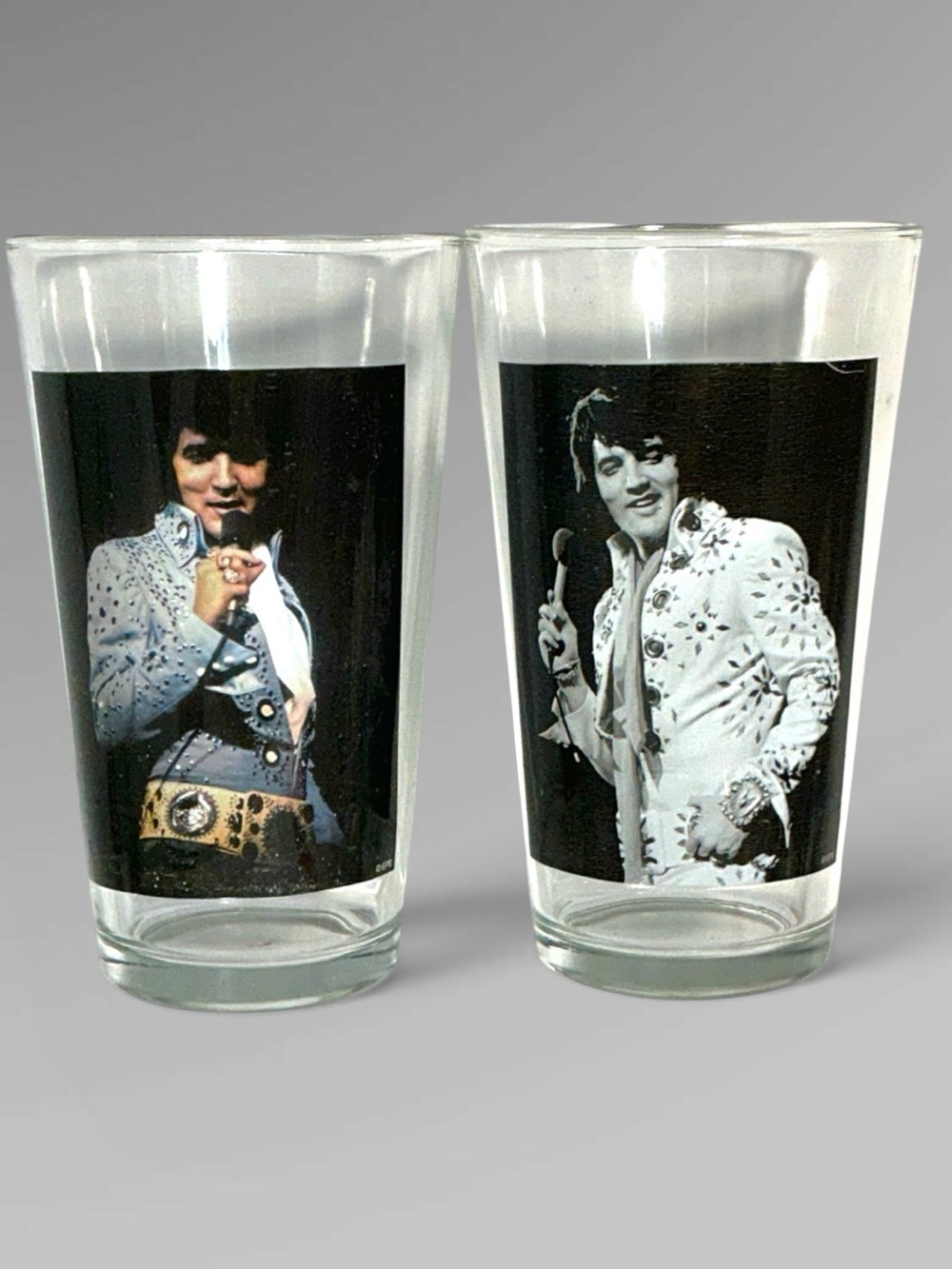 ELVIS Presley Pub Pint Glass Set Vintage Collectible 16 Oz Set of 2 Boxed - Picture 16 of 16